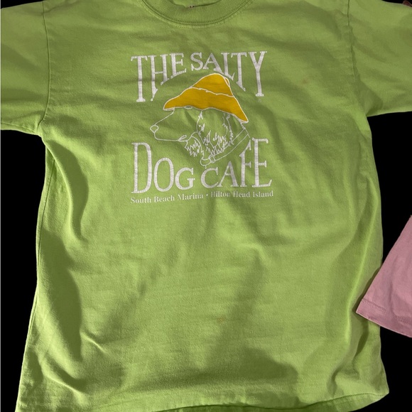 Youth girl or boy t-shirt tee lot vineyard vines salty dog 3 total green pink M - Picture 2 of 8